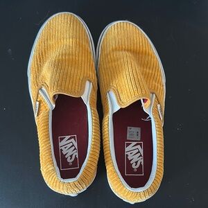 Vans Yellow Slip-On Shoes